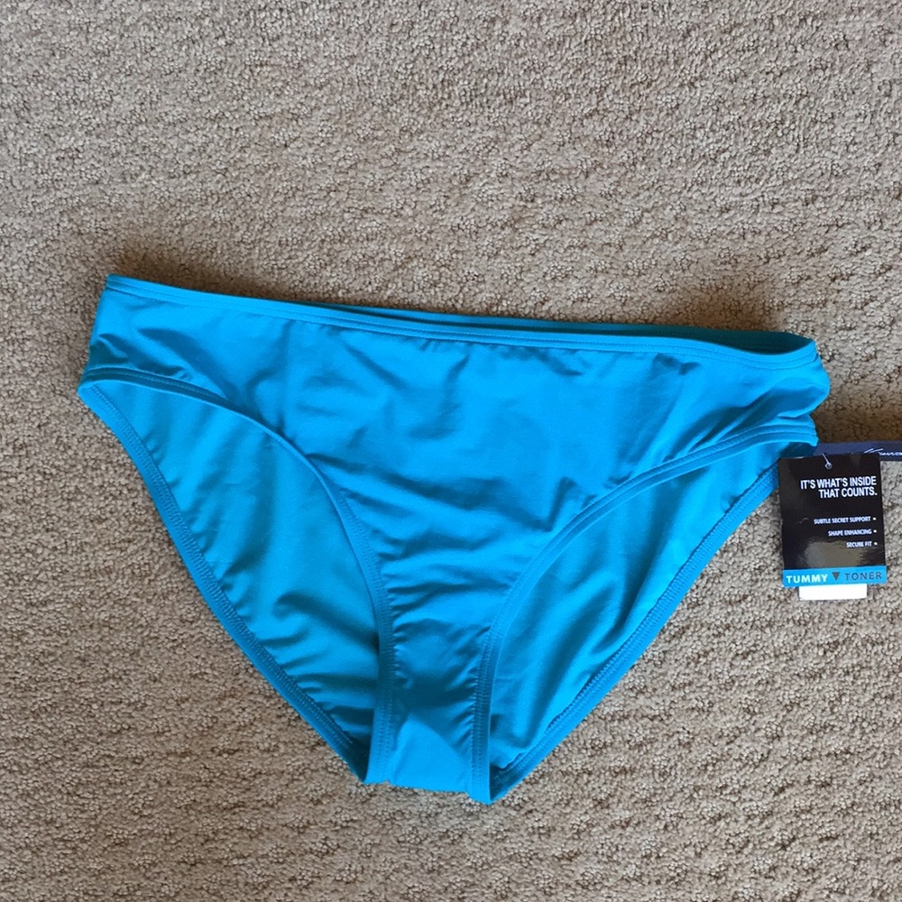 New Kenneth Cole Bikini Swim Bottoms XL Ret $59